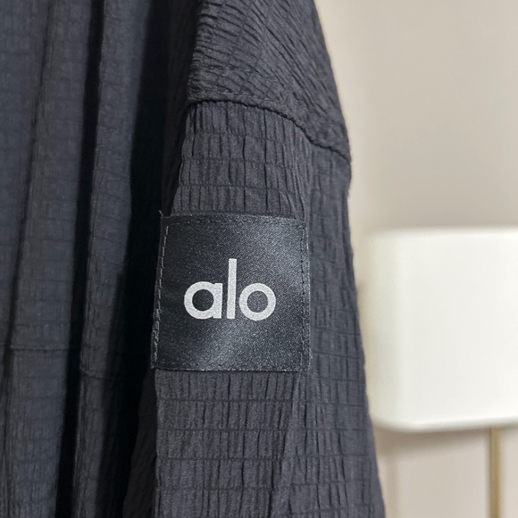 ALO Yoga Summer Nights Lightweight Coat Jacket Black Large NWT - Picture 4 of 9